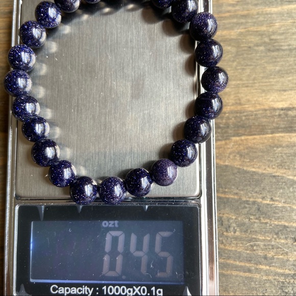 Blue Sandstone beaded bohemian bracelet/success and confidence - Picture 2 of 9